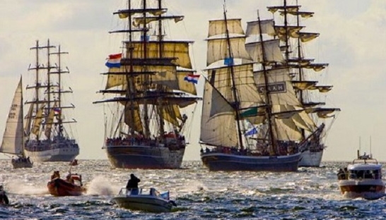 Nautical event Sail Amsterdam 2015 the biggest ever