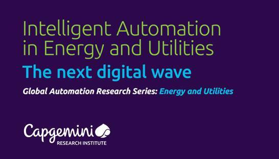 Energy and utilities sector can benefit from intelligent automation