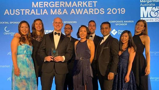 KPMG named Australia’s best mid-market M&A advisor