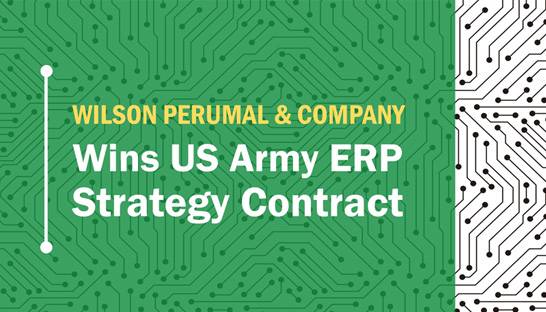 US Army awards ERP strategy contract to Wilson Perumal & Company
