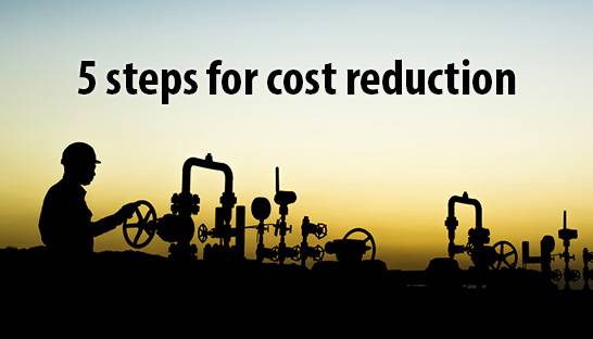 Five steps for cost reduction in the oil & gas industry