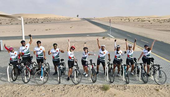 PwC'ers cycle 700 kilometres through 7 Emirates in 7 days
