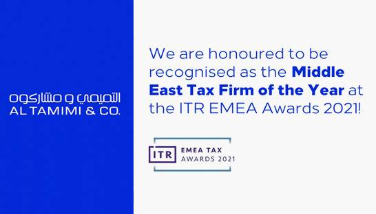 Al Tamimi & Co once again named Middle East's top tax firm