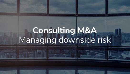 How can buyers of digital consulting firms manage downside risk?