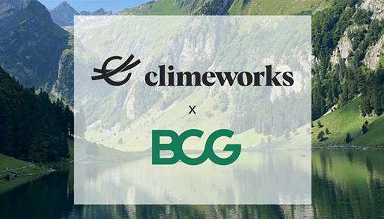 BCG partners with Climeworks to support its climate positive goal