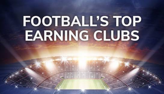 The 30 European football clubs with the highest revenue