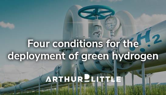 Four conditions for the deployment of green hydrogen