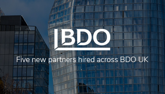 Five new partners hired across BDO UK