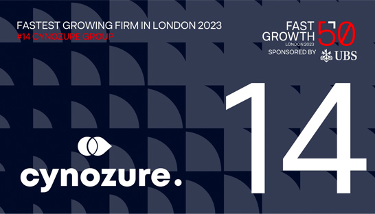 Cynozure named one of London's fastest growing companies