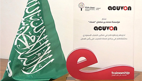 Acuvon Consulting awarded by Misk for youth empowerment efforts