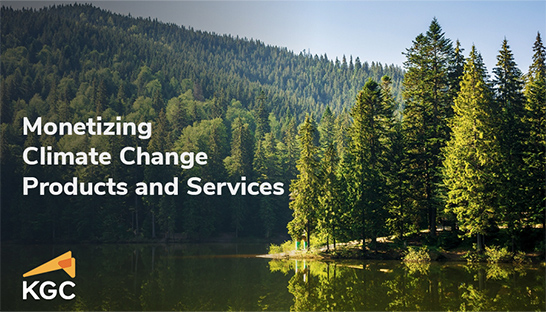 Monetizing climate change-driven products and services