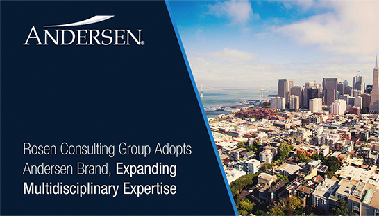 Rosen Consulting Group adopts Andersen brand